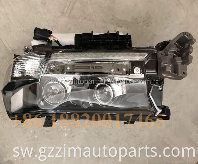 high quality Factory Sale white / black bottom Car head lamp headlight For fj200 lc200 2016 +